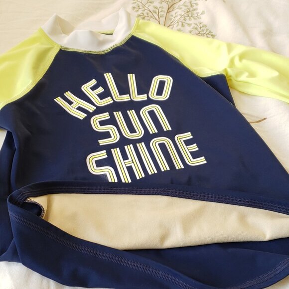 Lands' End Hello Sunshine Long Sleeve Swimsuit - Picture 3 of 6